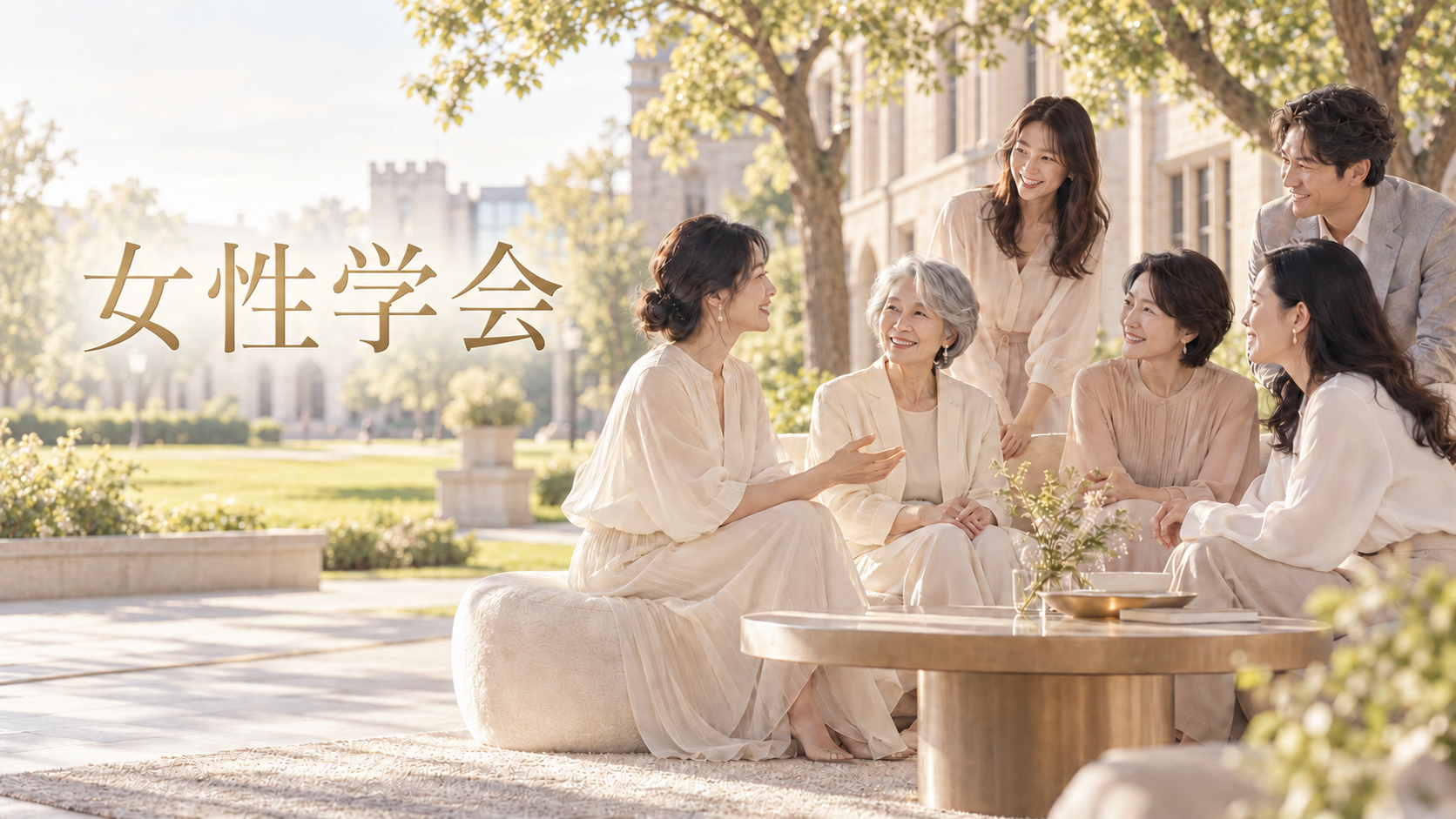 女性学会 — 世代を超えて語り合う人々